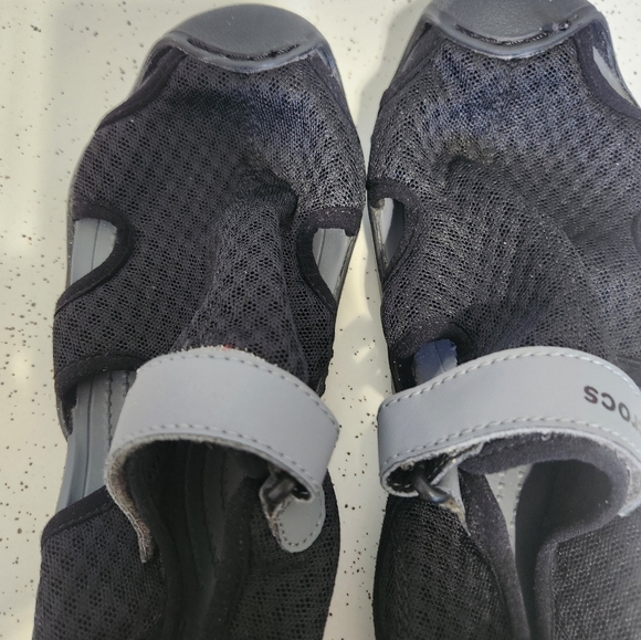 CROCS Black and Gray Mules - Picture 2 of 5